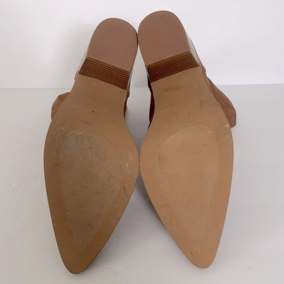 Nordstrom Abound Rayland Western Pointed Toe Stacked Block Heel Boots Size 11 M - Picture 5 of 5